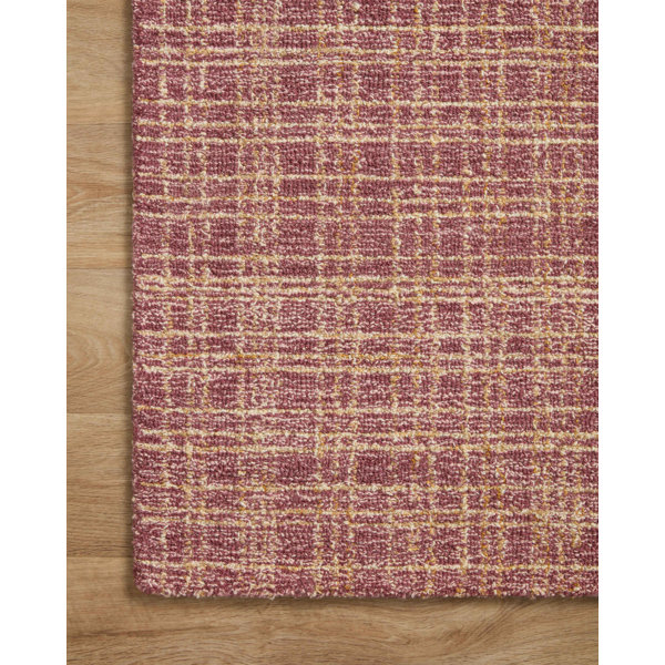Chris Loves Julia x Loloi Polly Checkered Berry/Natural Area Rug